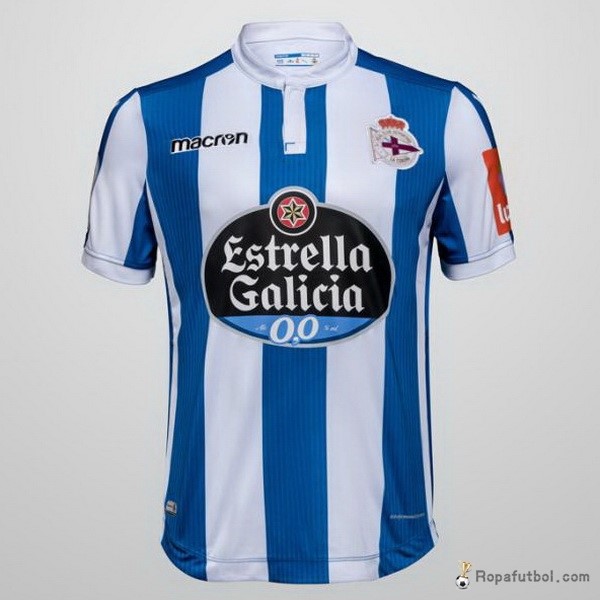 Camiseta Deportivo de La Coruña Replica Primera Ropa 2018/19 Azul